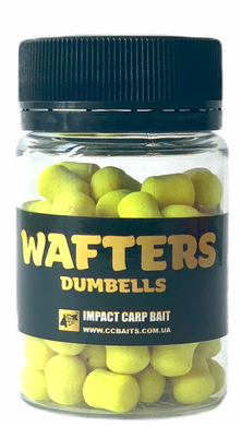 Плавающие Бойлы Fluoro Wafters, Sweetcorn [Сладкая Кукуруза], 8*10mm, 20гр